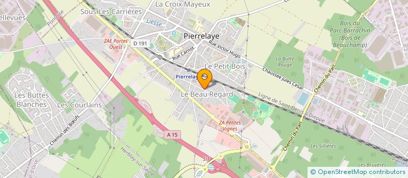 localisation de l'entreprise SCI MORIN- MILLER  PIERRELAYE