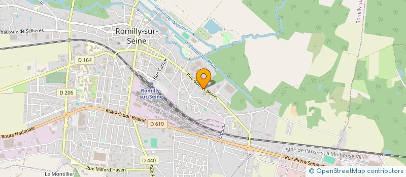 localisation de l'entreprise SCI MORINA IMMOBILIER à ROMILLY-SUR-SEINE