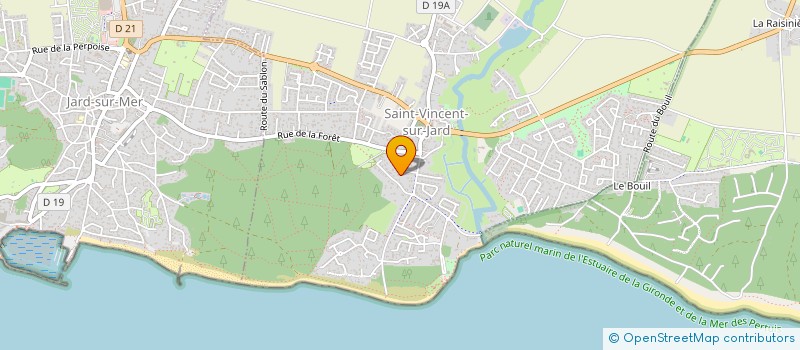 localisation de l'entreprise SCI MORINEAU à JARD-SUR-MER