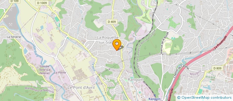 localisation de l'entreprise SCI MORINI AJ à LA ROQUETTE-SUR-SIAGNE