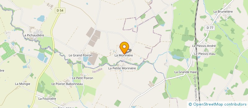 localisation de l'entreprise SCI MORINIERE JOUSSET  BOUSSAY