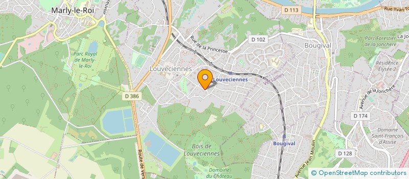 localisation de l'entreprise SCI MORIOND  LOUVECIENNES