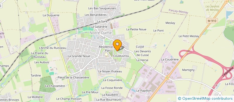 localisation de l'entreprise SCI MORIS  NOTRE-DAME-D'OE