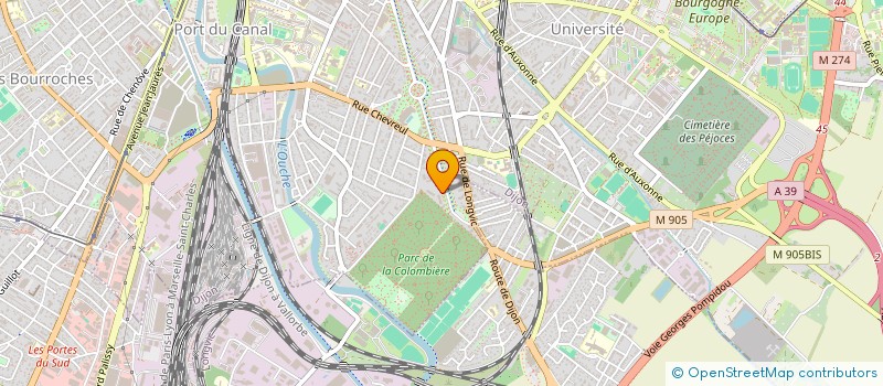 localisation de l'entreprise SCI MORIVERT à DIJON