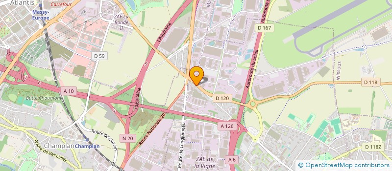 localisation de l'entreprise SCI MORIZE à CHILLY-MAZARIN