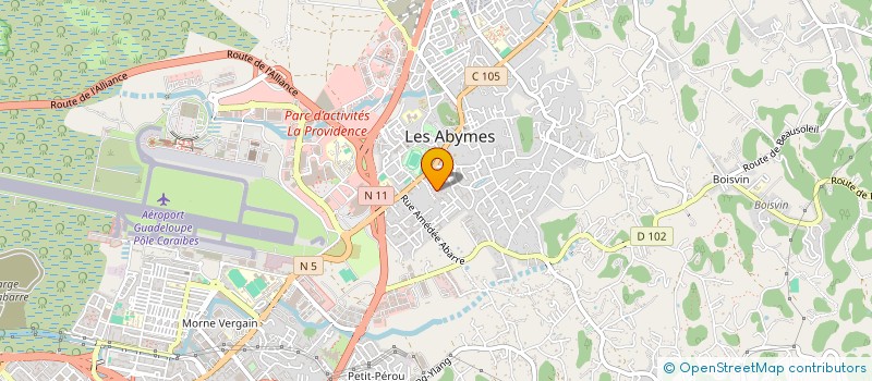 localisation de l'entreprise SCI MORNY à LES ABYMES