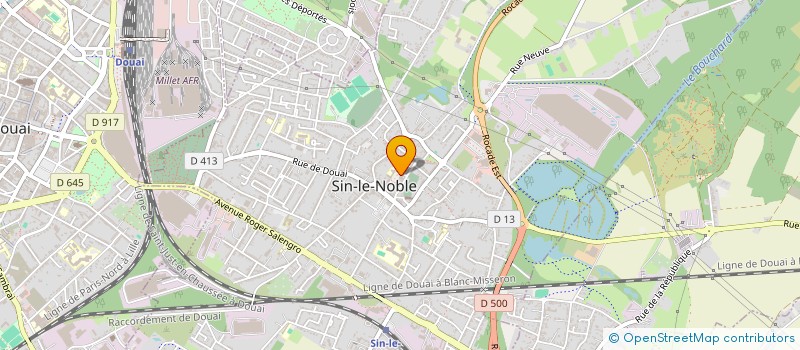 localisation de l'entreprise SCI MOROUCHE ET FILS BHA  SIN-LE-NOBLE