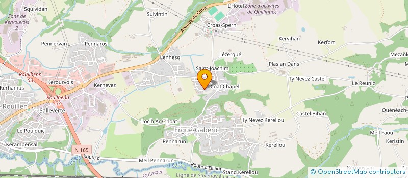 localisation de l'entreprise SCI MORRIS  ERGUE GABERIC