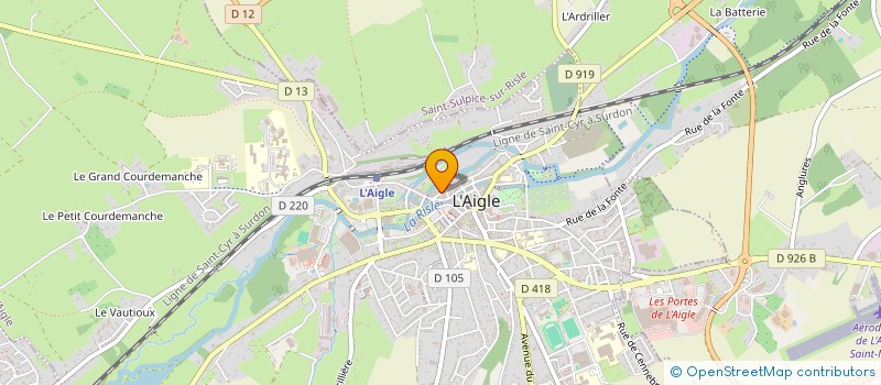 localisation de l'entreprise SCI MORTAGNE à L'AIGLE