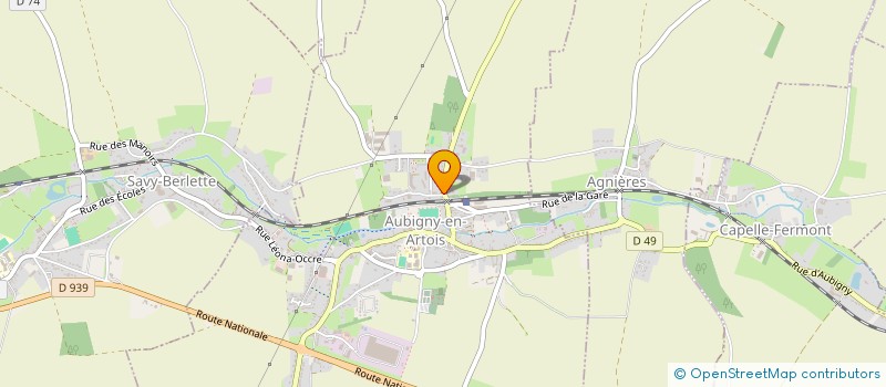 localisation de l'entreprise SCI MORTELECQUE à AUBIGNY-EN-ARTOIS