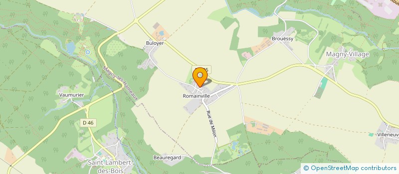 localisation de l'entreprise SCI MORTIMAT  MAGNY-LES-HAMEAUX