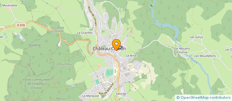 localisation de l'entreprise SCI MORVAN  CHATEAU-CHINON (VILLE)