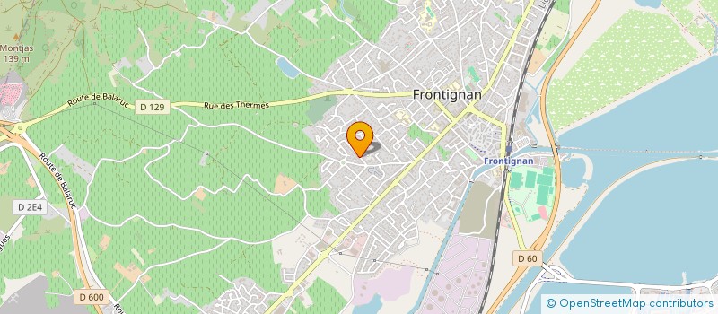 localisation de l'entreprise SCI MORVAN à FRONTIGNAN