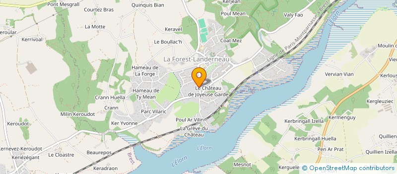 localisation de l'entreprise SCI MORVANE  LA FOREST-LANDERNEAU
