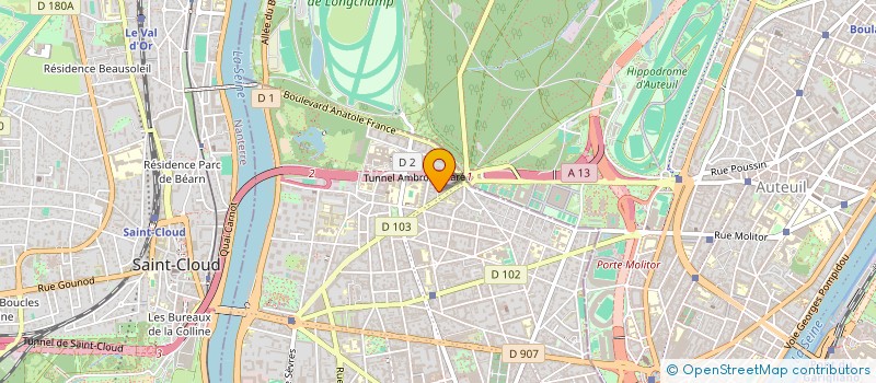 localisation de l'entreprise SCI MOS à BOULOGNE-BILLANCOURT