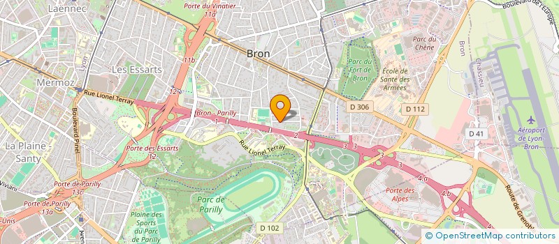 localisation de l'entreprise SCI MOS MANYA  BRON