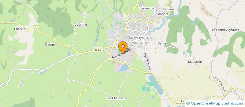 localisation de l'entreprise SCI MOSA  LE MAYET-DE-MONTAGNE