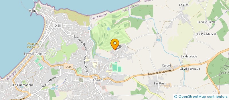 localisation de l'entreprise SCI MOSAIQUE  PLENEUF-VAL-ANDRE