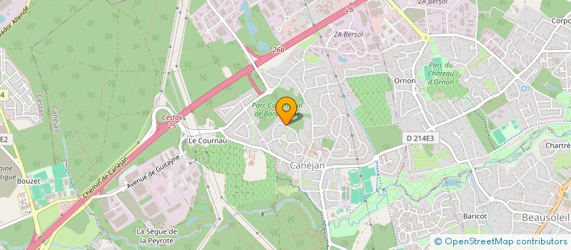 localisation de l'entreprise SCI MOSAIQUE  CANEJAN