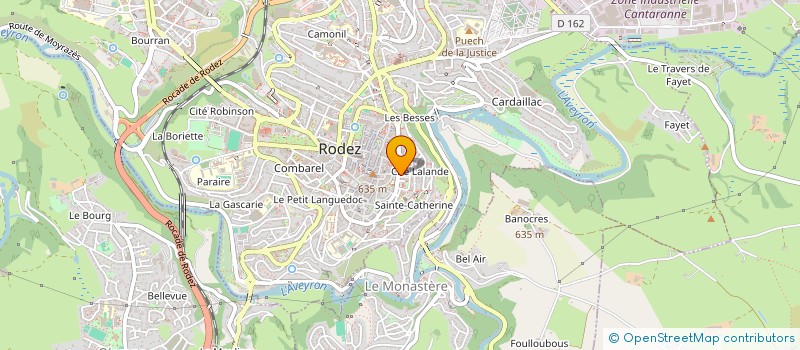 localisation de l'entreprise SCI MOSAIQUE  RODEZ