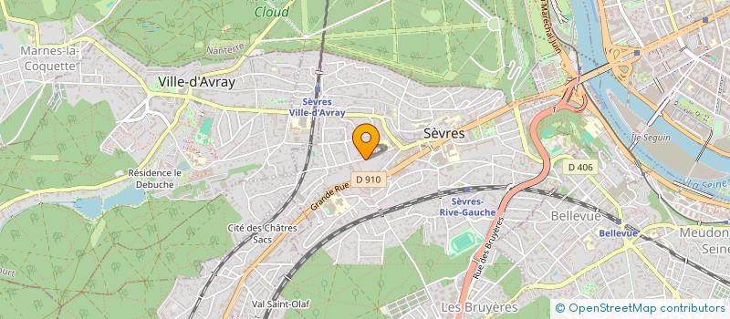 localisation de l'entreprise SCI MOSAT à SEVRES
