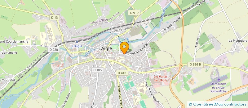 localisation de l'entreprise SCI MOSCARI à L'AIGLE