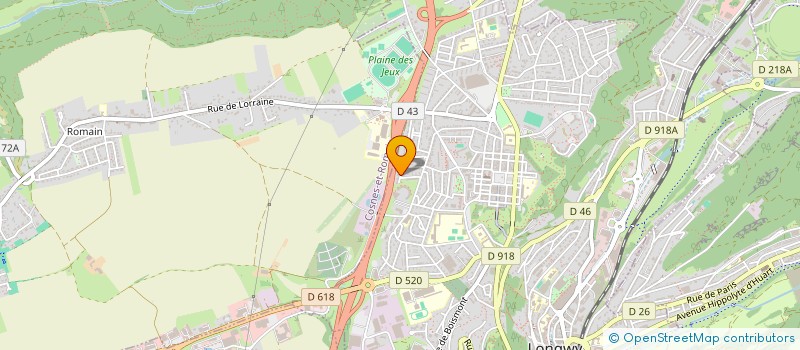 localisation de l'entreprise SCI MOSCIANO SANT' ANGELO à LONGWY