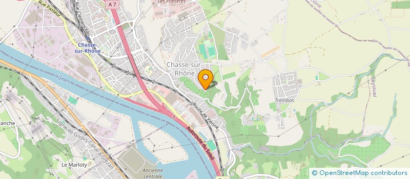 localisation de l'entreprise SCI MOSHKA  CHASSE-SUR-RHONE