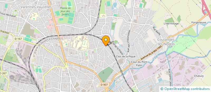 localisation de l'entreprise SCI MOSNIER à NEVERS