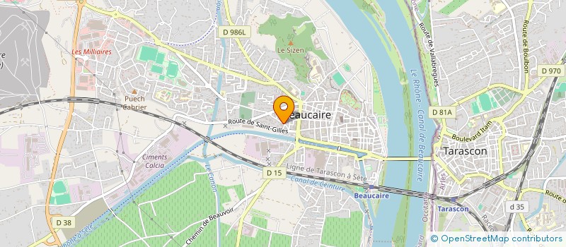 localisation de l'entreprise SCI MOSSA  BEAUCAIRE