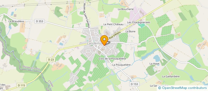 localisation de l'entreprise SCI MOSSARD GERFAULT  OREE-D'ANJOU