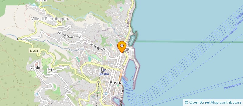 localisation de l'entreprise SCI MOSTAL à BASTIA