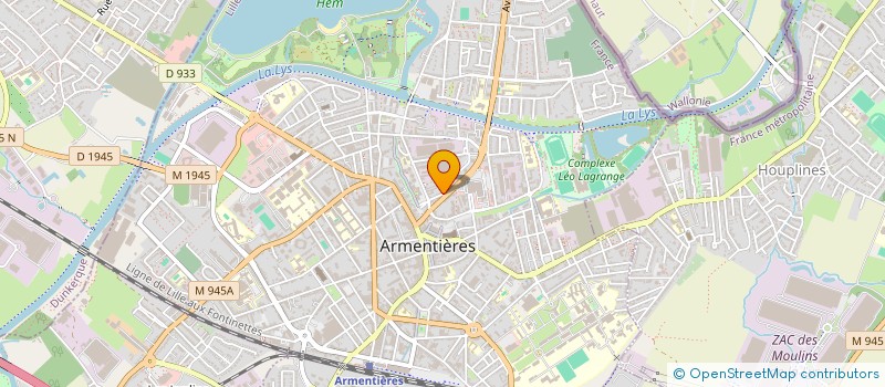 localisation de l'entreprise SCI MOTA  ARMENTIERES