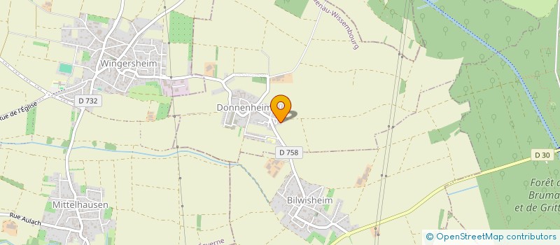 localisation de l'entreprise SCI MOTACILLA  DONNENHEIM