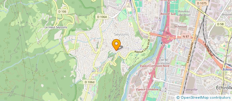 localisation de l'entreprise SCI MOTANDR à SEYSSINS