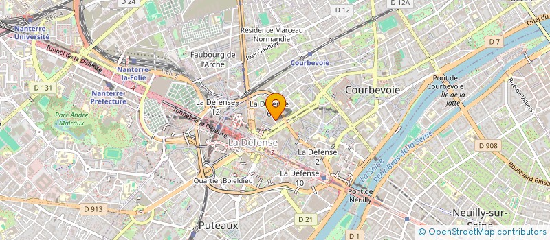 localisation de l'entreprise SCI MOTEVALLY à COURBEVOIE