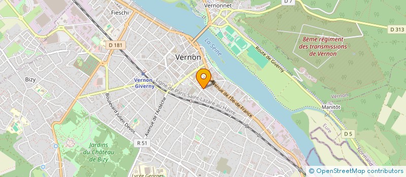 localisation de l'entreprise SCI MOTIVES  VERNON