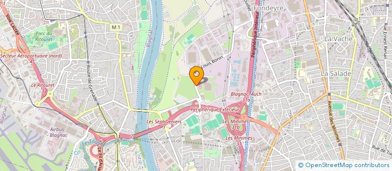 localisation de l'entreprise SCI MOTO BONIN à TOULOUSE