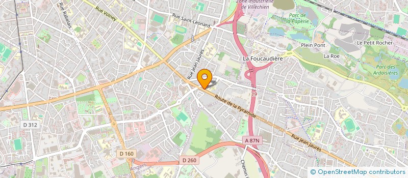 localisation de l'entreprise SCI MOTRANGE à ANGERS