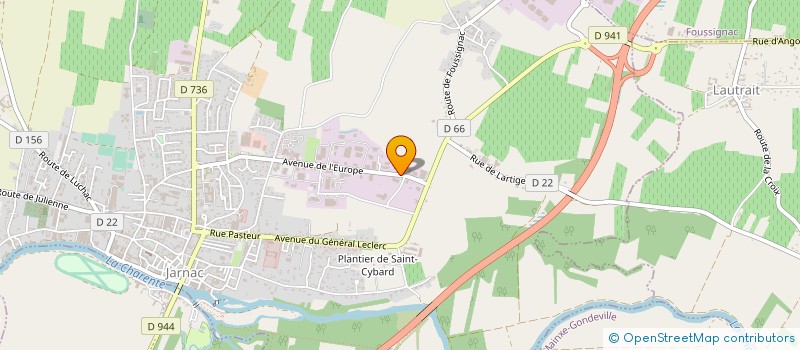 localisation de l'entreprise SCI MOTTA à JARNAC