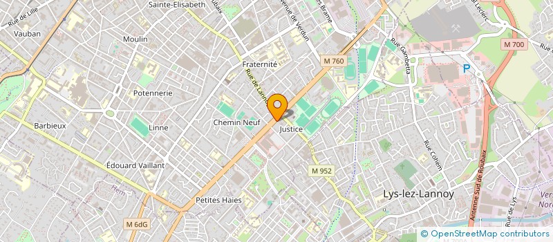 localisation de l'entreprise SCI MOTTE 308  ROUBAIX