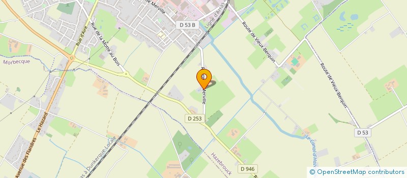 localisation de l'entreprise SCI MOTTE IMMO  HAZEBROUCK