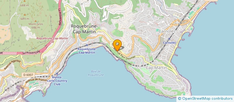 localisation de l'entreprise SCI MOTTI à ROQUEBRUNE-CAP-MARTIN