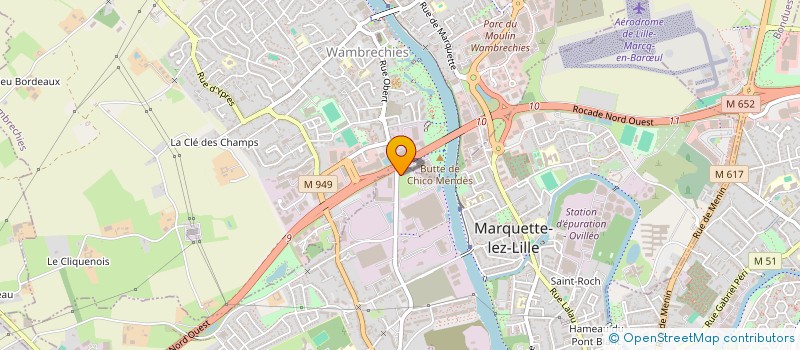 localisation de l'entreprise SCI MOTU  MARQUETTE-LEZ-LILLE