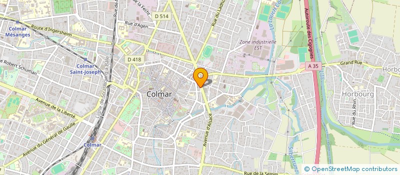 localisation de l'entreprise SCI MOUCHETTE  COLMAR