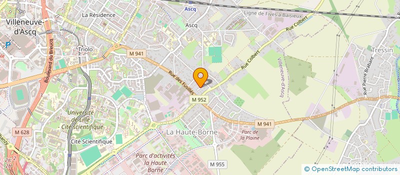 localisation de l'entreprise SCI MOUCHON FLORVAL à VILLENEUVE-D'ASCQ