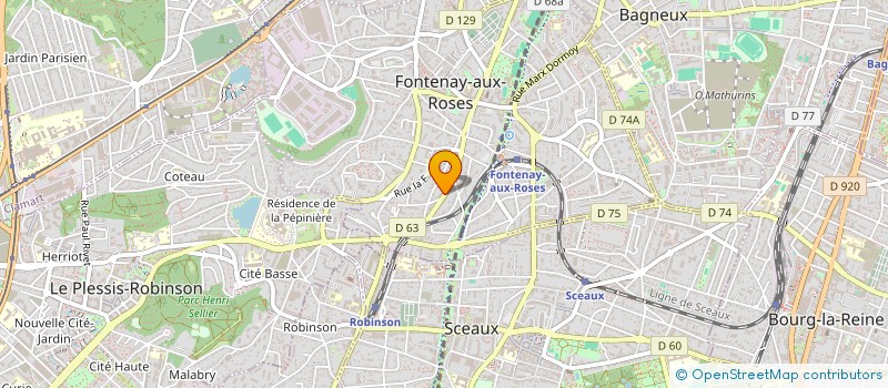 localisation de l'entreprise SCI MOUET VALENTIN  FONTENAY-AUX-ROSES