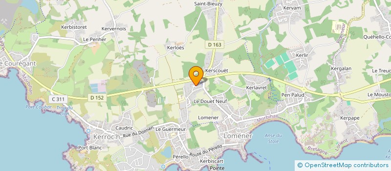 localisation de l'entreprise SCI MOUETTES RIEUSES à PLOEMEUR