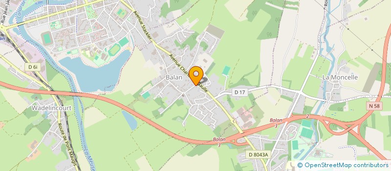 localisation de l'entreprise SCI MOUGIN-ROBLIN à BALAN