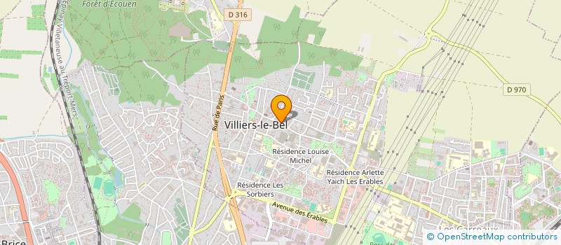 localisation de l'entreprise SCI MOUGZ IMMO  VILLIERS-LE-BEL